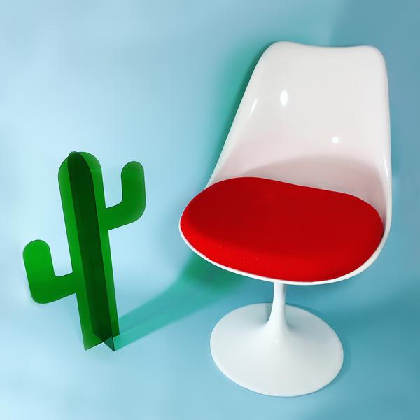 2ft Green Acrylic Cactus Sculpture