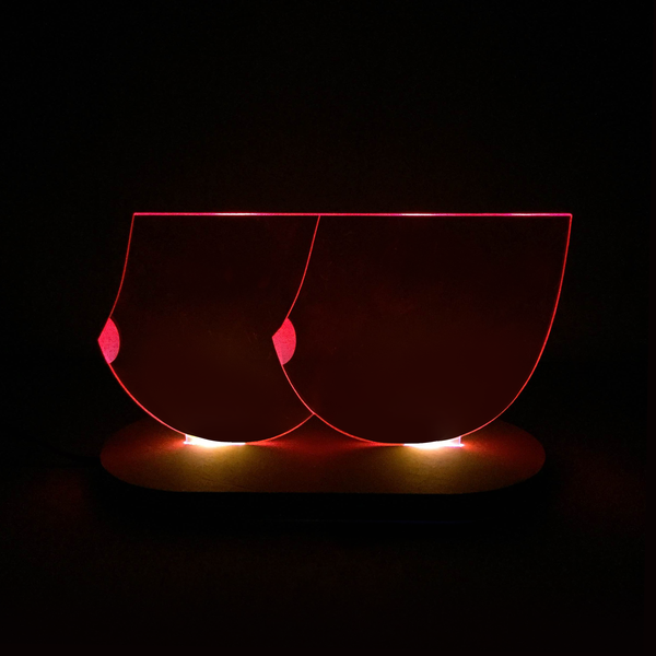 Amber Boobs Lamp