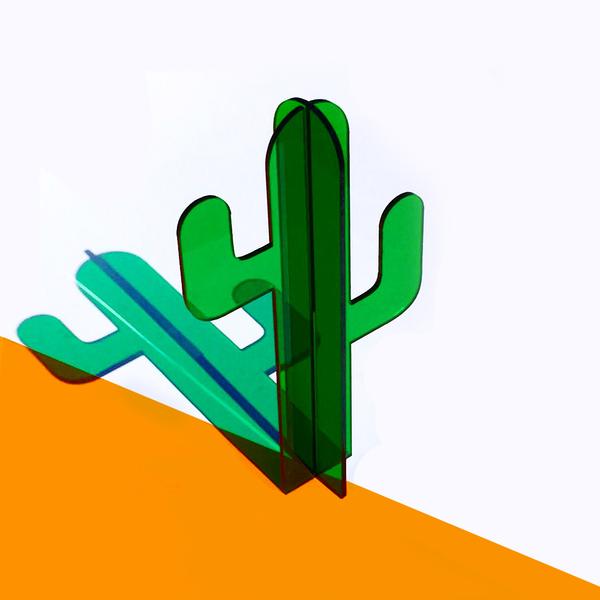 Small Green Acrylic Cactus